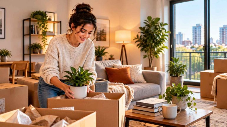 Cozy Move In Day with Houseplants
